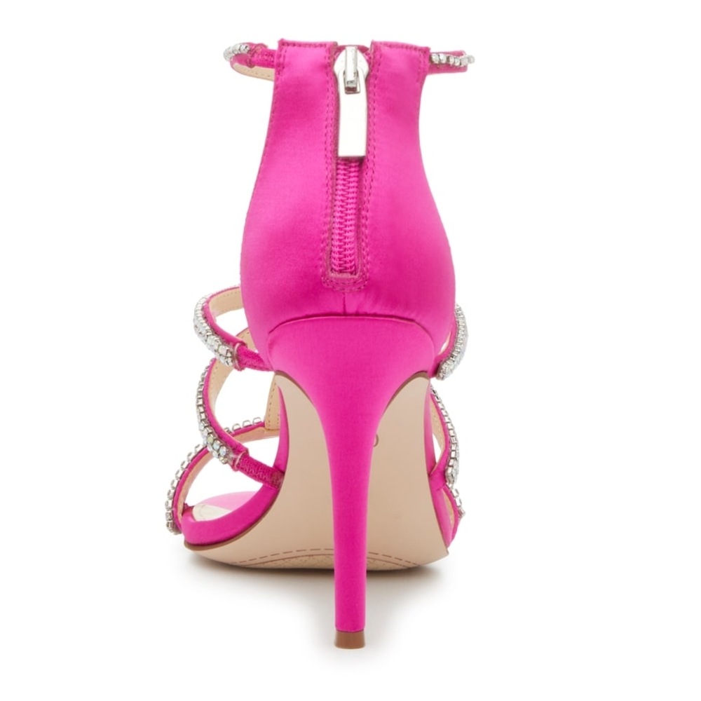 Jessica Simpson Women Elegant Pink Strappy Heels - Picture 4 of 6
